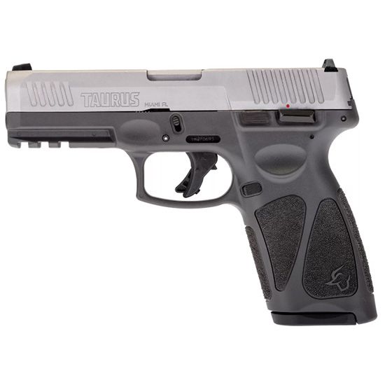 Taurus G3 Full Size 9mm Stainless Steel Slide with Gray Frame Pistol